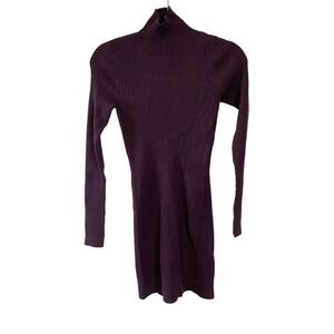 Ramy Brook Aspen Cutout Back Ribbed Dress XS purple